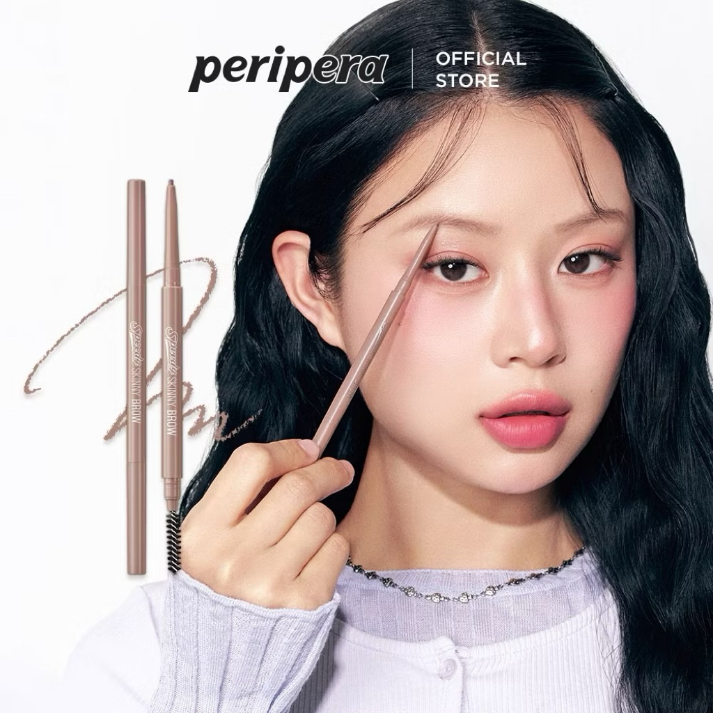 Chì Kẻ Mày PERIPERA SPEEDY SKINNY BROW - 1.5mm Đỉnh Cao, Lông Mày Tự Nhiên, Bền Màu Cả Ngày