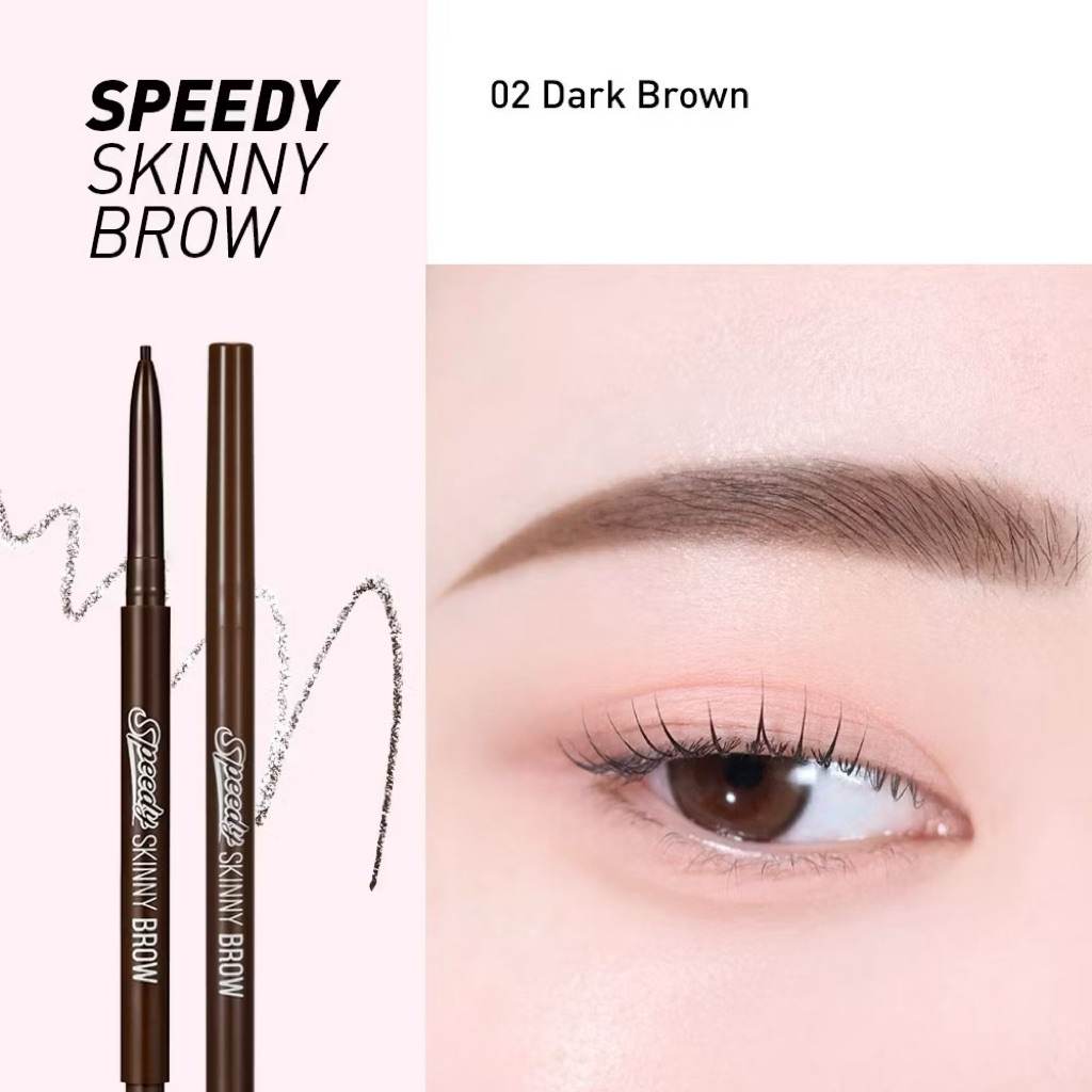 Chì Kẻ Mày PERIPERA SPEEDY SKINNY BROW - 1.5mm Đỉnh Cao, Lông Mày Tự Nhiên, Bền Màu Cả Ngày