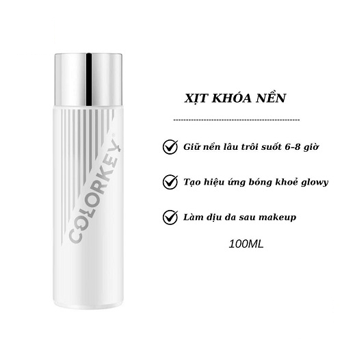 [NHẬP KHẨU] Xịt Khóa Nền COLORKEY Tia Sương Mềm Mại Giúp Khóa Chặt Lớp Trang Điểm Phù Hợp Mọi Loại Da 100ml