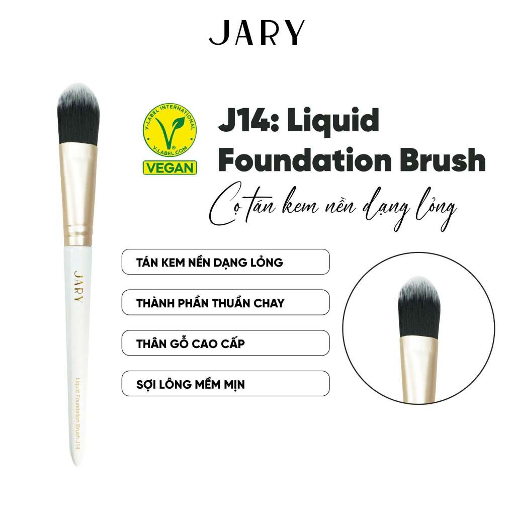 [JARY] Cọ trang điểm Jary phấn phủ tán đánh nền / che khuyết điểm tán son môi tém lông chân mày đánh mắt makeup