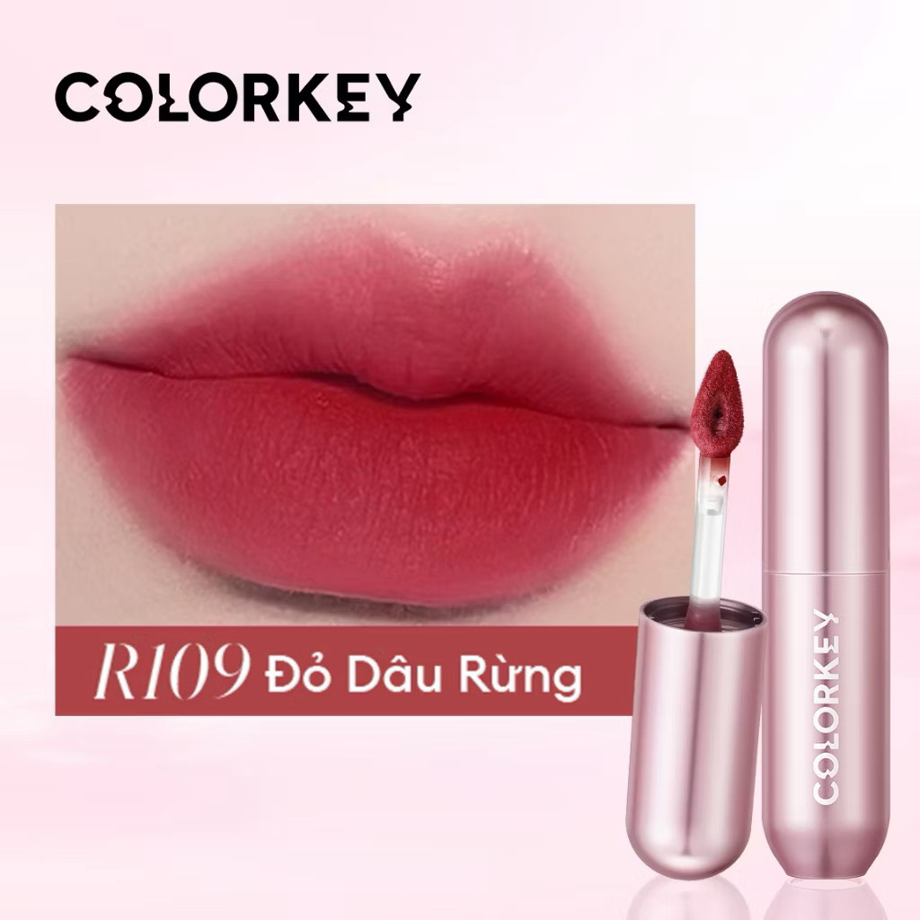 Son Kem Bùn COLORKEY Lip Mud Chất Son Mềm Mịn Che Vân Môi Tốt, Màu Sắc Thời Thượng 2g