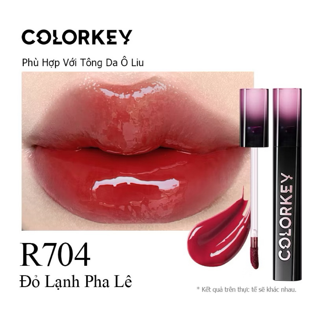Son Bóng COLORKEY, Gương Bóng Căng Mọng, Lâu Trôi, Son môi bóng 2.5g
