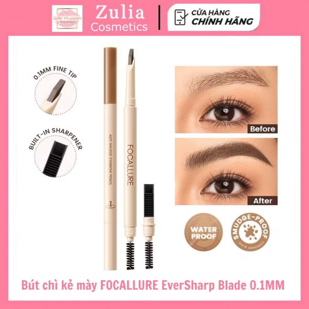 Bút chì kẻ mày FOCALLURE EverSharp Blade 0.1MM Siêu mịn lâu trôi mịn (FA-E59)