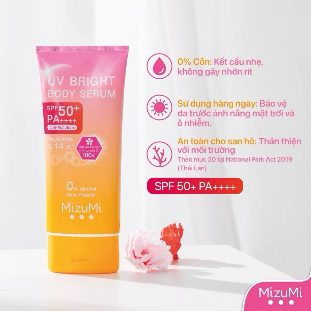 [MIZUMI] Kem Chống Nắng MizuMi UV Bright Body Serum 180ml