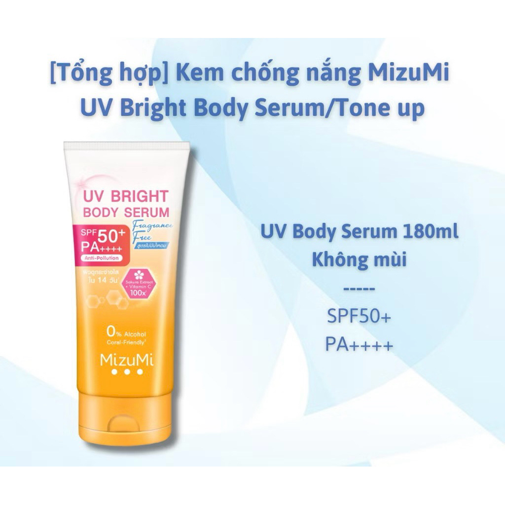 [MIZUMI] Kem Chống Nắng MizuMi UV Bright Body Serum 180ml