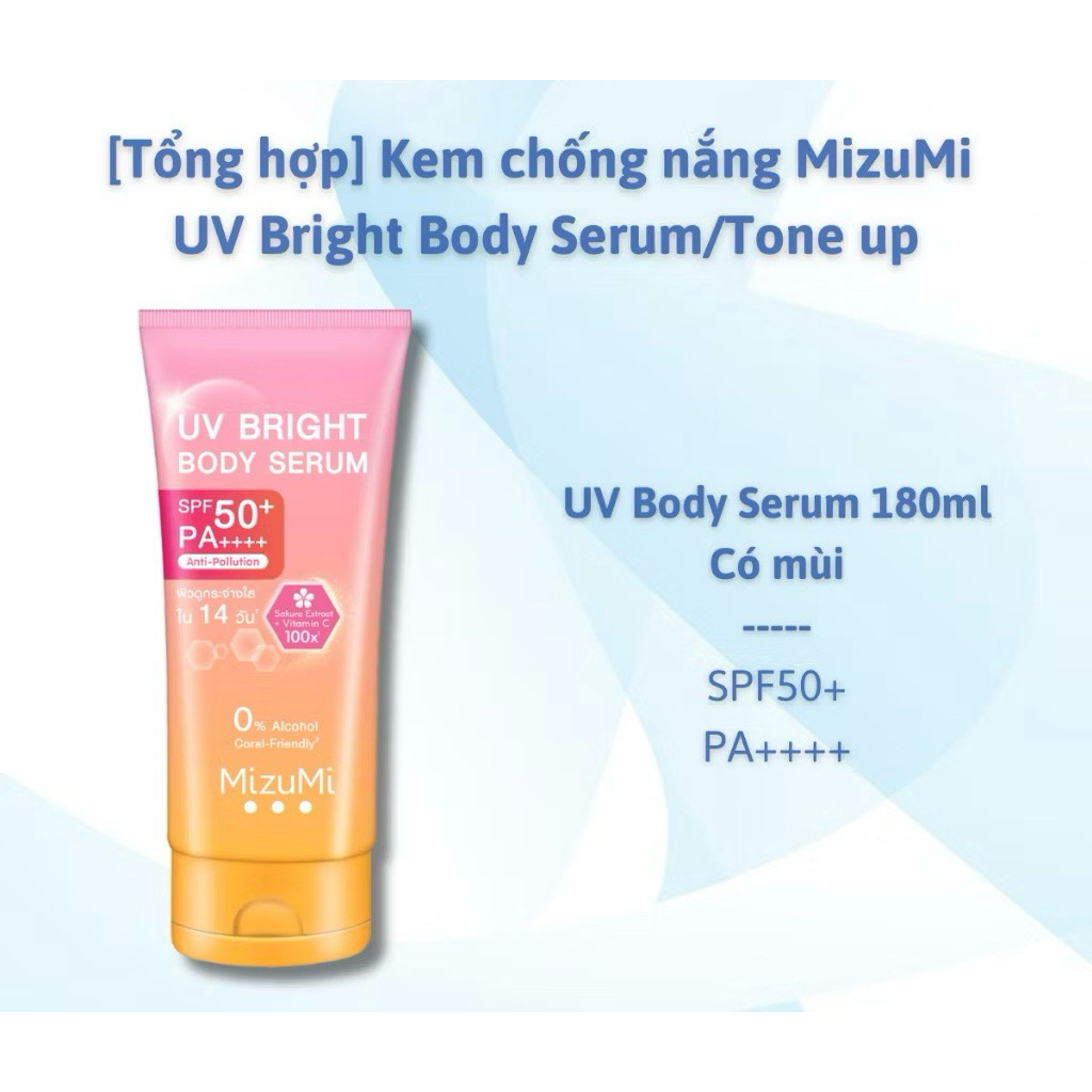 [MIZUMI] Kem Chống Nắng MizuMi UV Bright Body Serum 180ml
