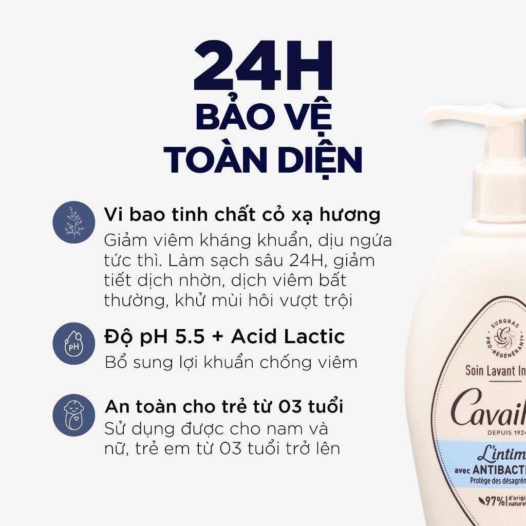 Dung Dịch Vệ Sinh Phụ Nữ Rogé Cavaillès - An Toàn, Kháng Khuẩn, Dưỡng Ẩm, Chăm Sóc Da Nhạy Cảm 100% Từ Thiên Nhiên 250ML