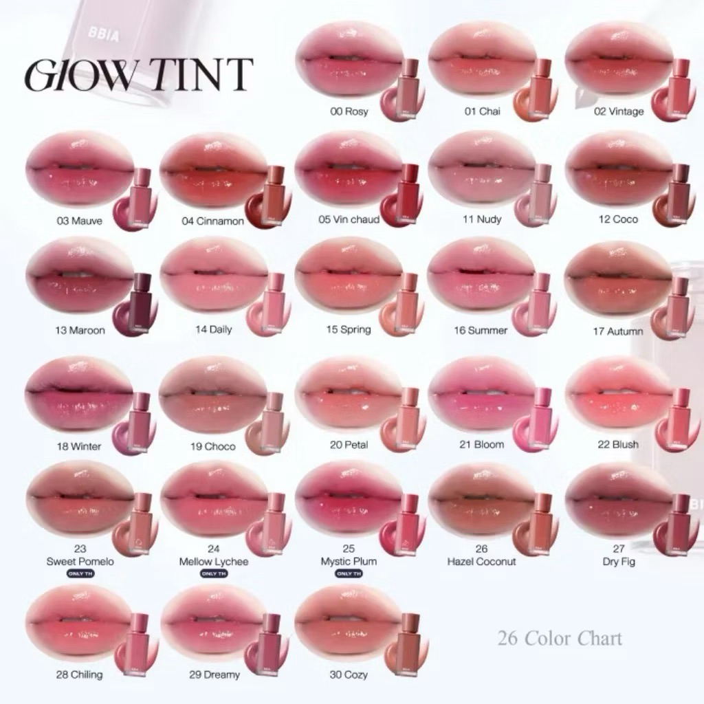 [BBIA] Son Tint Bóng Bbia Glow Lips tint căng bóng mọng môi (Nhập Khẩu Chính Hãng)