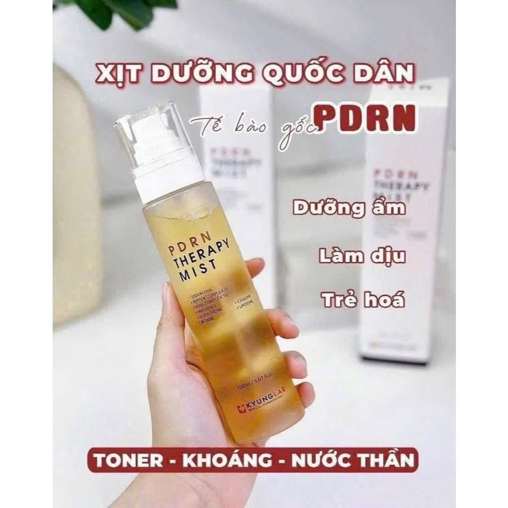 Xịt Khoáng KyungLab, Xịt Khoáng Tế Bào Gốc Kyung Lab PDRN Therapy Mist 150ml làm dịu da ,dưỡng trắng