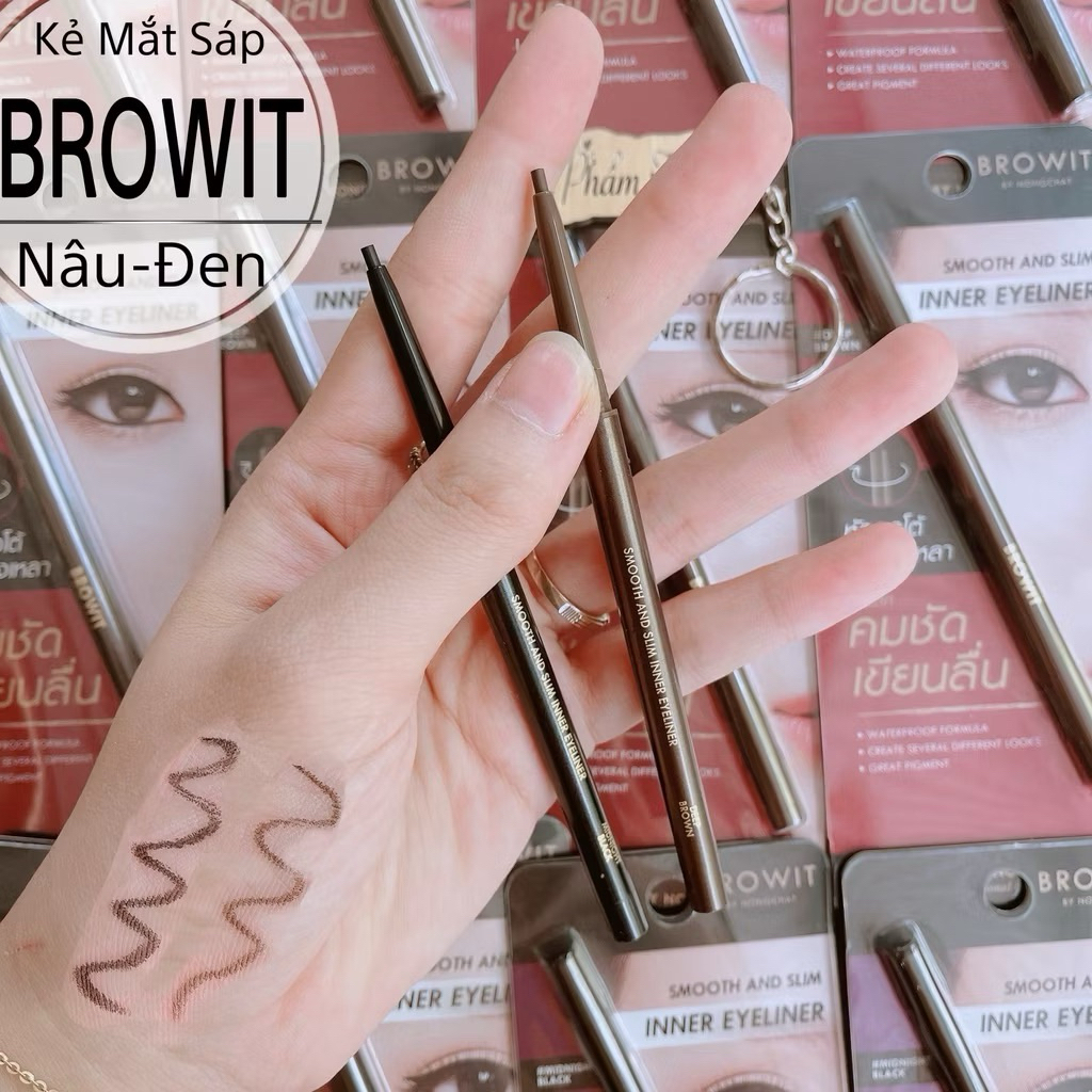 [NONGCHAT] Chì Kẻ Viền Mắt Browit by Nongchat Chống Nước, Sắc Nét Smooth And Slim Inner Eyeliner 0.1g