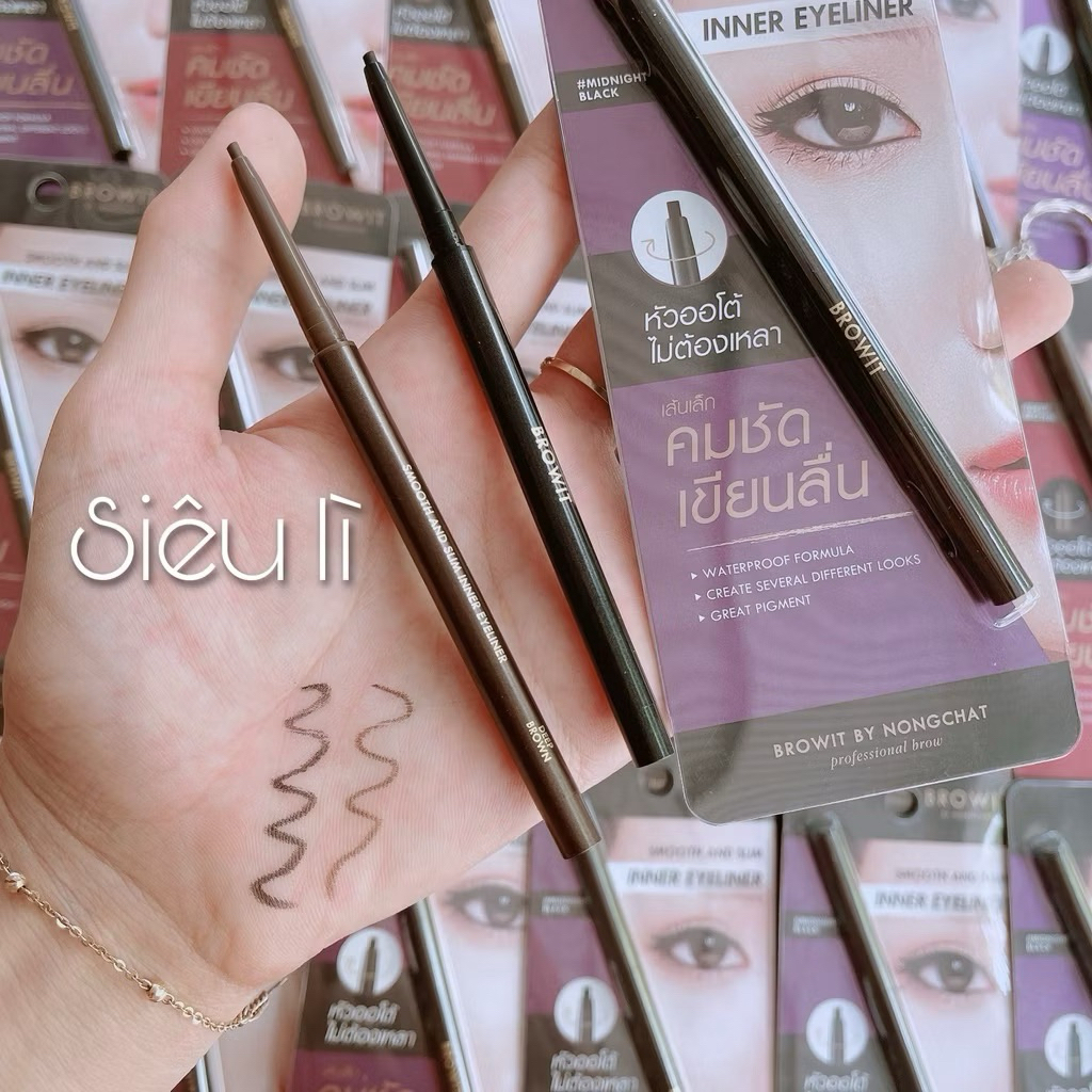 [NONGCHAT] Chì Kẻ Viền Mắt Browit by Nongchat Chống Nước, Sắc Nét Smooth And Slim Inner Eyeliner 0.1g