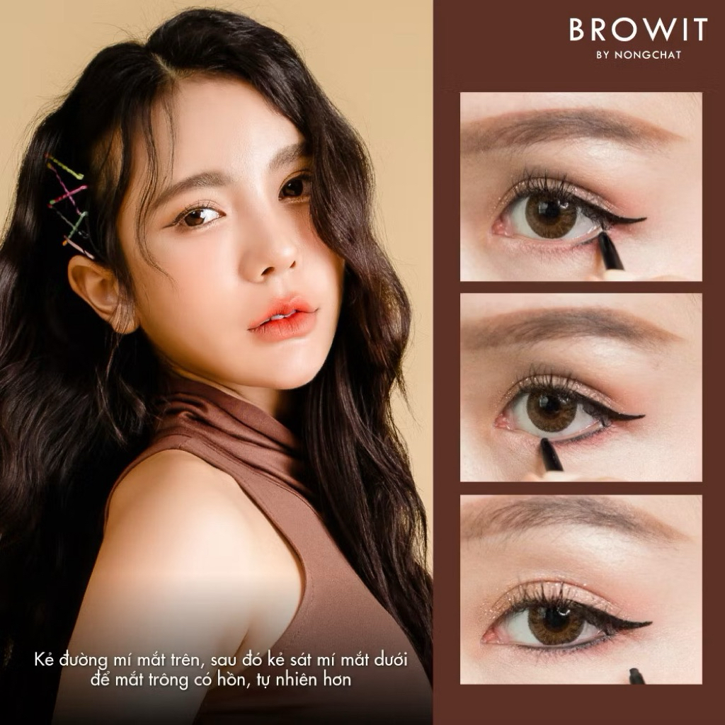 [NONGCHAT] Chì Kẻ Viền Mắt Browit by Nongchat Chống Nước, Sắc Nét Smooth And Slim Inner Eyeliner 0.1g