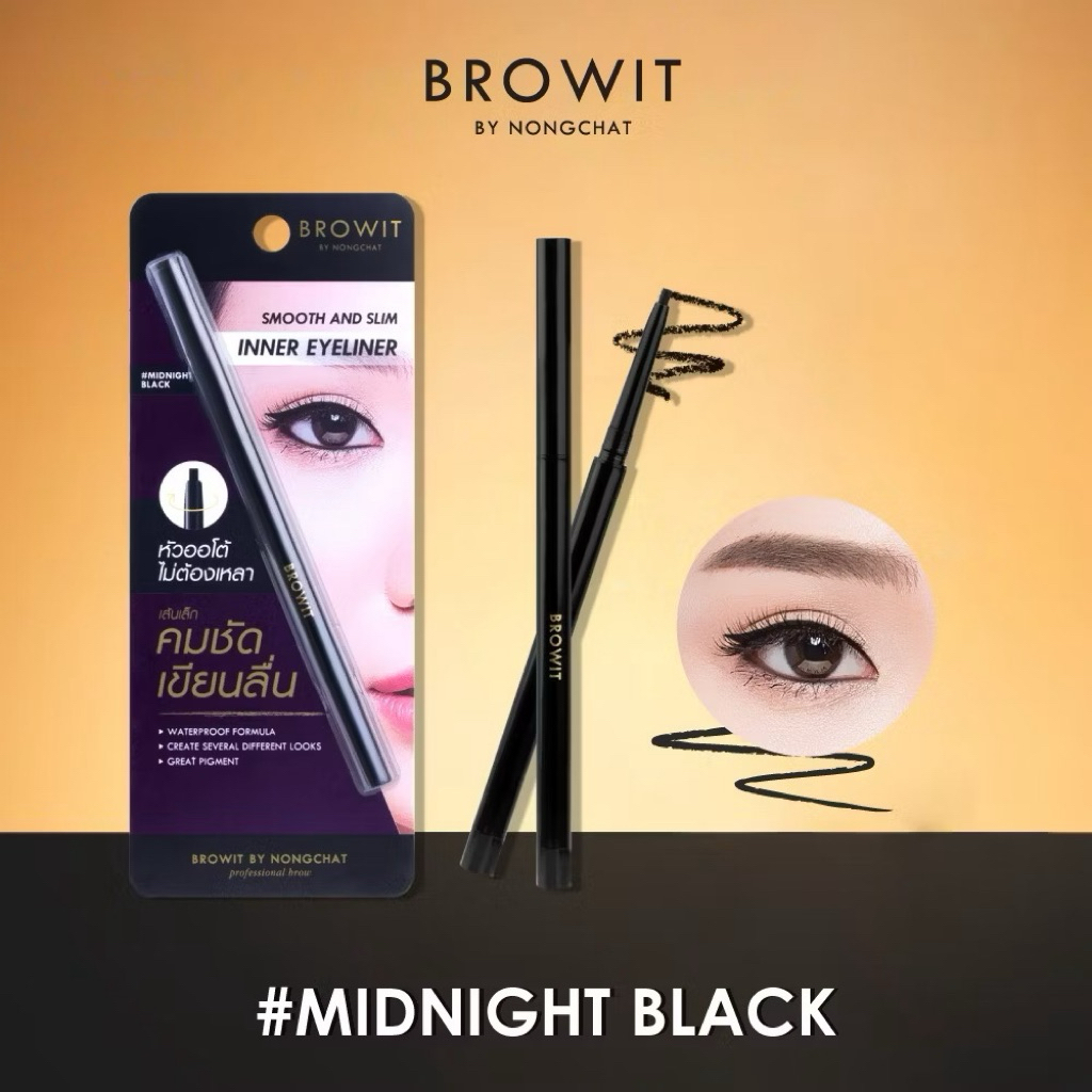 [NONGCHAT] Chì Kẻ Viền Mắt Browit by Nongchat Chống Nước, Sắc Nét Smooth And Slim Inner Eyeliner 0.1g