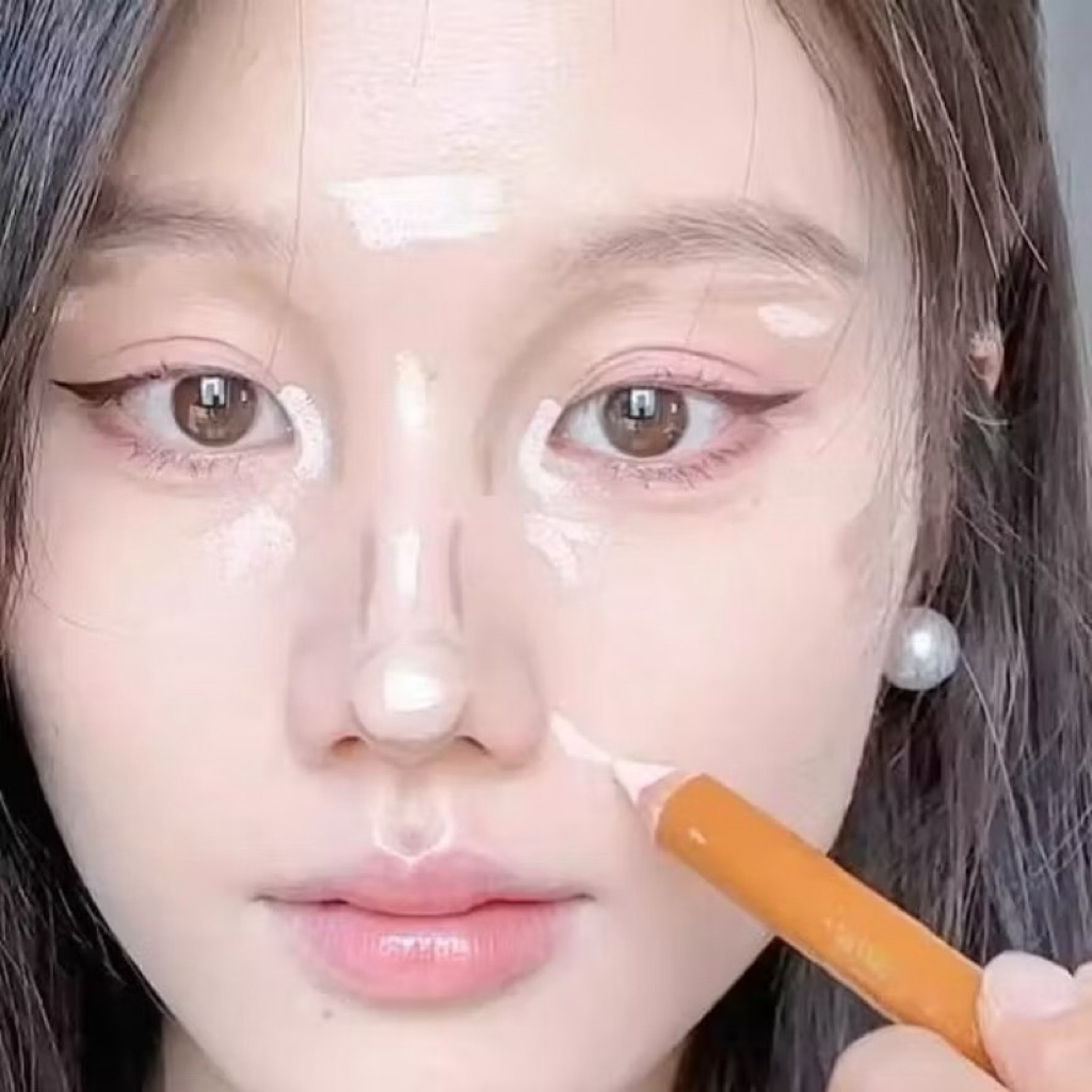 [OUT OF OFFICE] Bút Tạo Khối Và Bắt Sáng 2 Đầu  Out Of Office Contour & Highlight tạo hiệu ứng mũi cao - Tặng Kèm Gọt