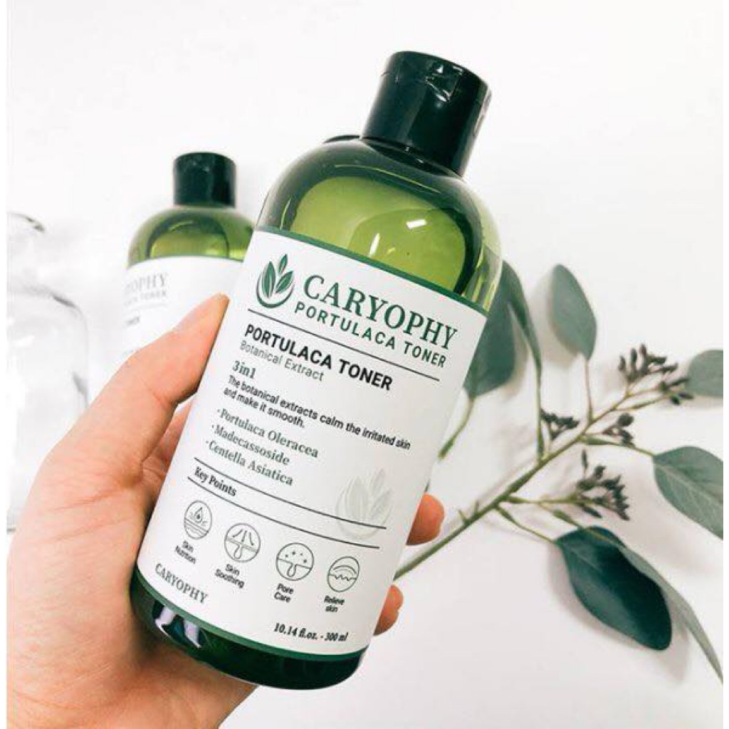 [CARYOPHY] Nước cân bằng Caryophy Portulaca Toner không cồn cho da mụn 300m (Hàng Công Ty)
