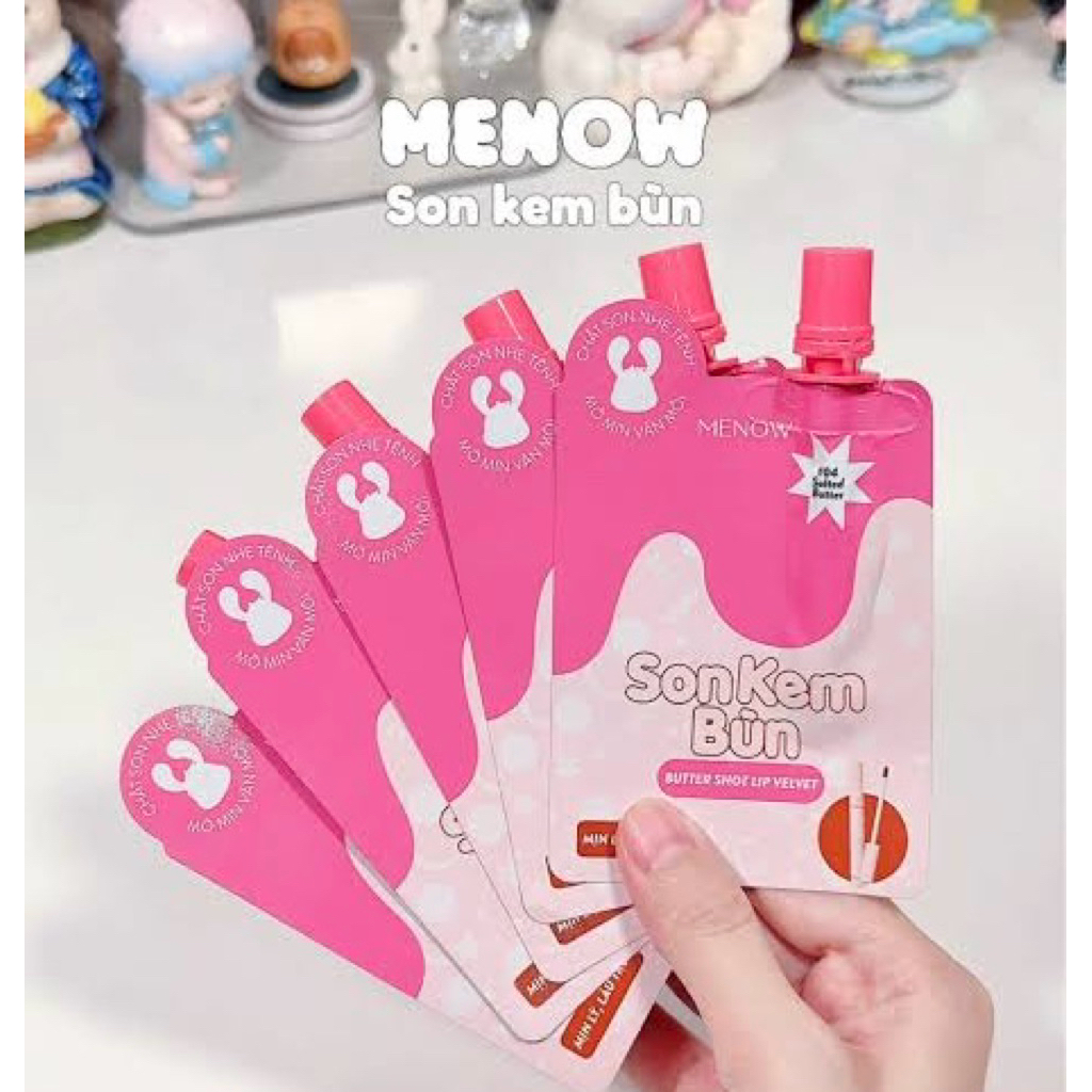 [MENOW] Son kem bùn dạng túi Menow Butter Shot Lip Velvet 1g