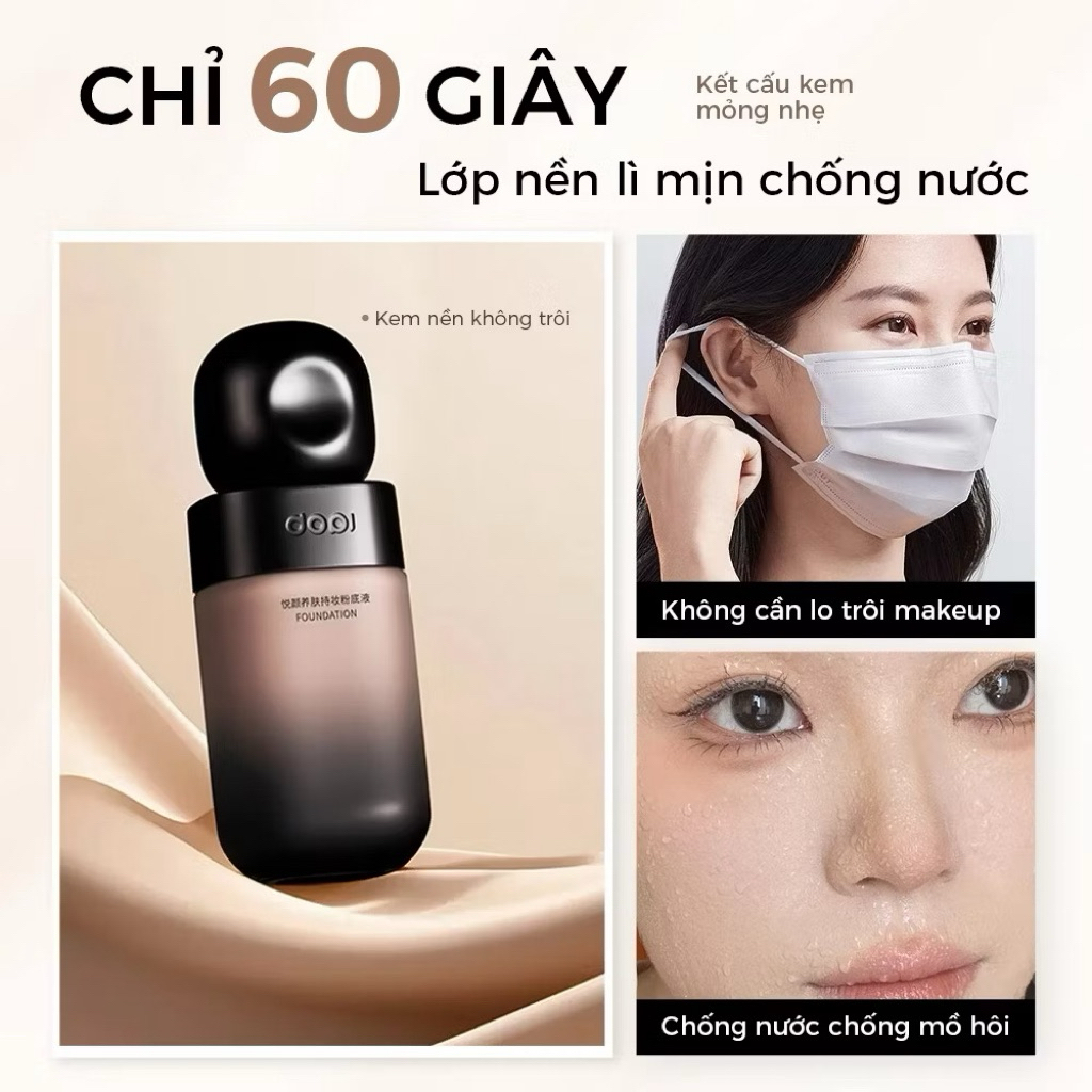 Kem Nền DOPI Chân Ái Cho Da Dầu Mịn Lì 35m