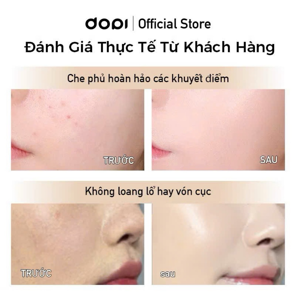 Kem Nền DOPI Chân Ái Cho Da Dầu Mịn Lì 35m