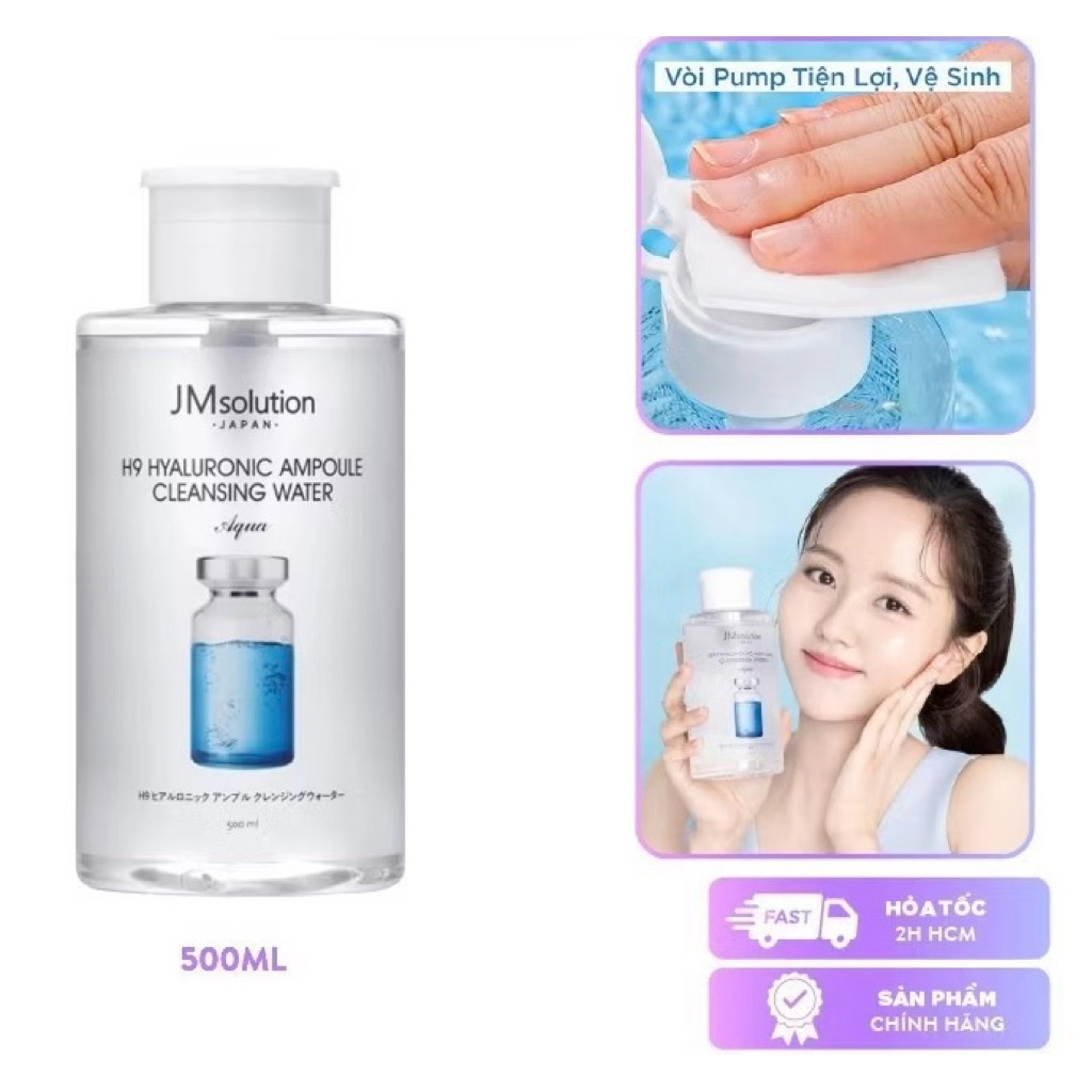 Nước Tẩy Trang JM Solution Hàn Quốc – Làm Sạch Dịu Nhẹ, Cấp Ẩm HA – Cho Da Nhạy Cảm, Da Khô, Nhiều Phân Loại