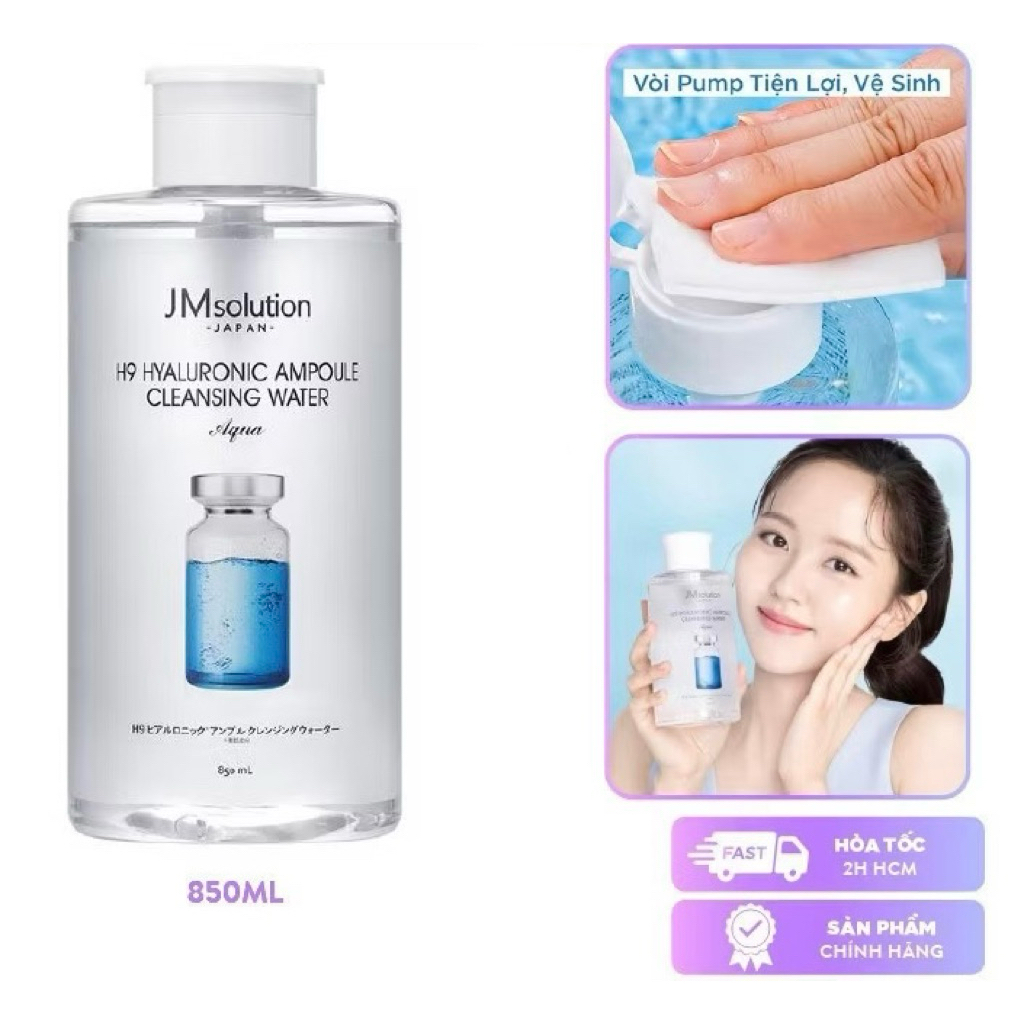 Nước Tẩy Trang JM Solution Hàn Quốc – Làm Sạch Dịu Nhẹ, Cấp Ẩm HA – Cho Da Nhạy Cảm, Da Khô, Nhiều Phân Loại