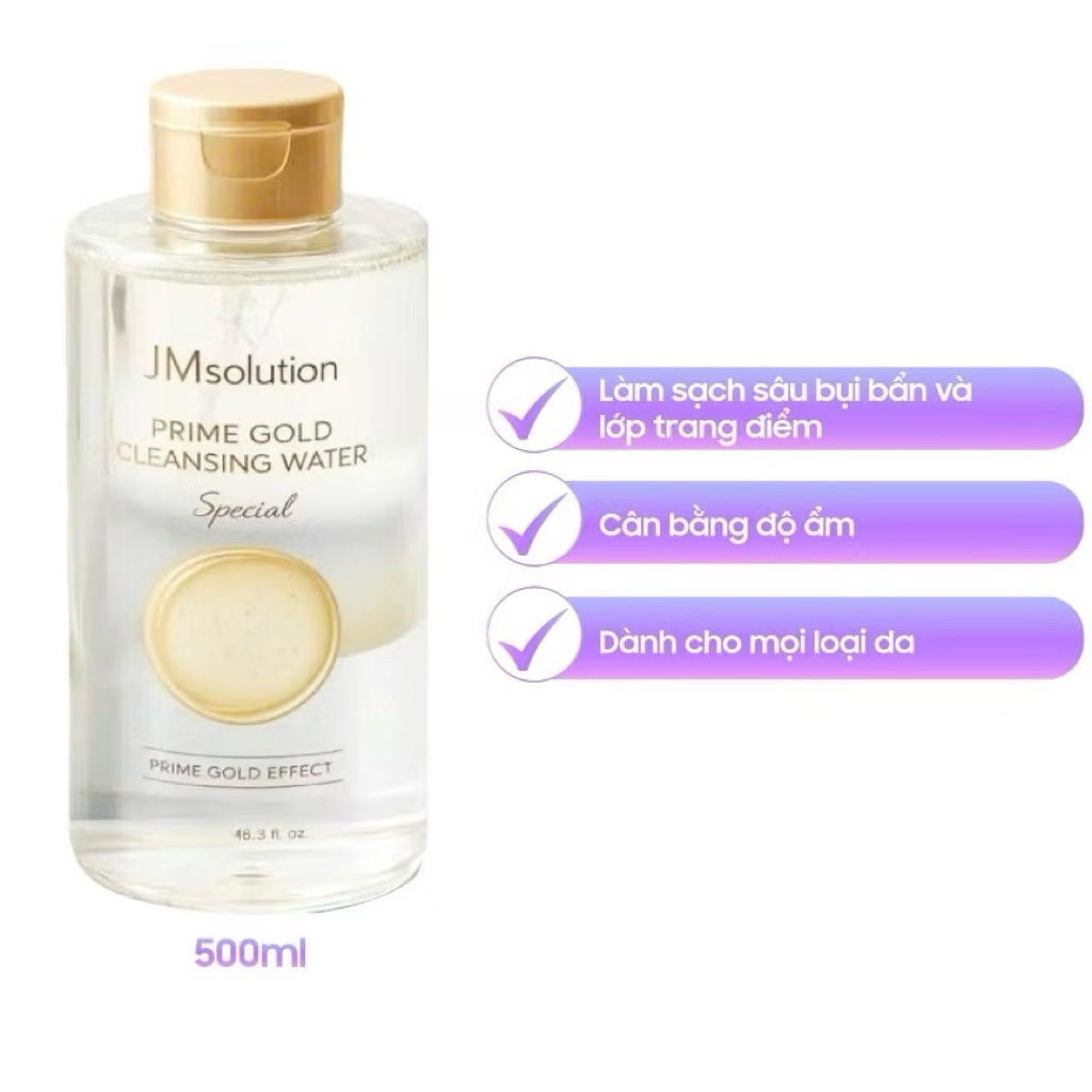 Nước Tẩy Trang JM Solution Hàn Quốc – Làm Sạch Dịu Nhẹ, Cấp Ẩm HA – Cho Da Nhạy Cảm, Da Khô, Nhiều Phân Loại