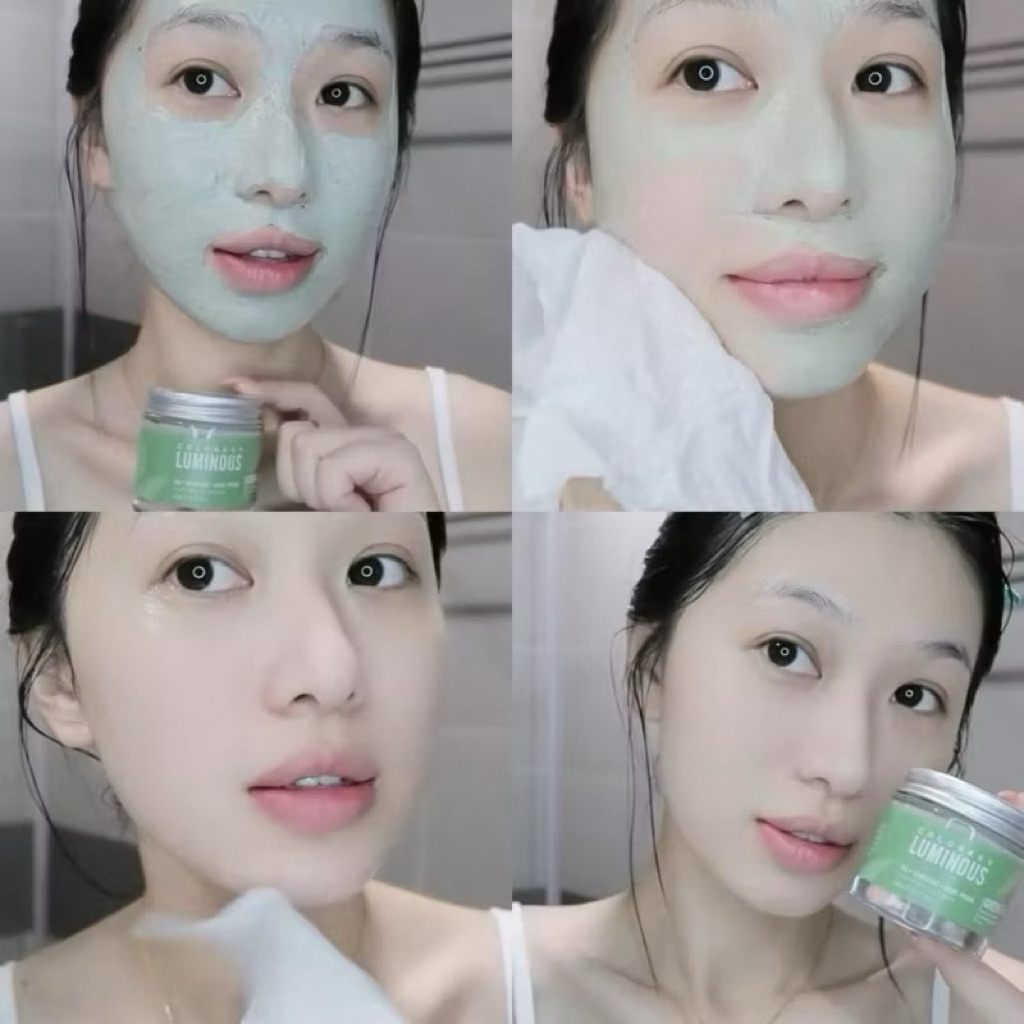 Mặt Nạ Bùn Trà Xanh Dành Cho Da Dầu Mụn Colorkey Luminous Green Tea Purifying Clay Mask 60g