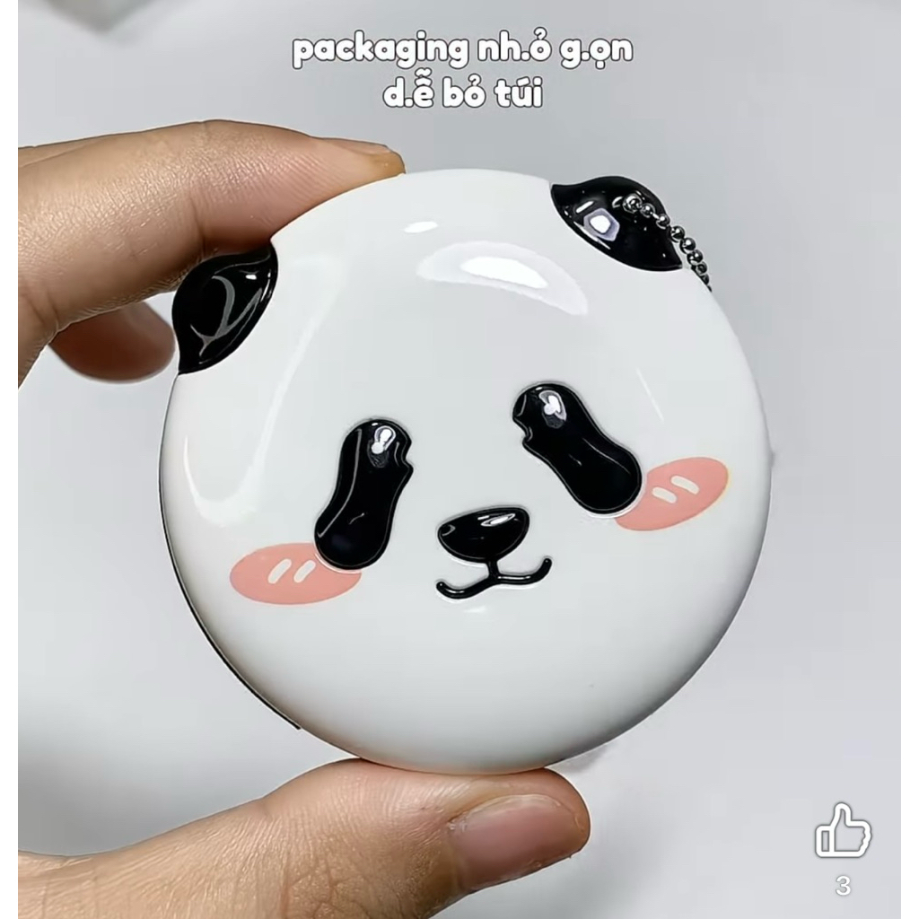 [Mini] Phấn phủ MENOW MENGLAN PANDA màu P01 bản MINI 3.5GR có dây đeo