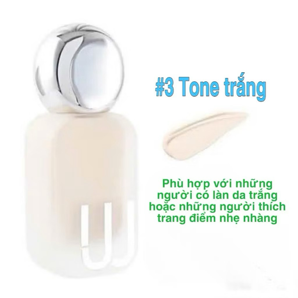 Kem nền Z.W.J Weijie Lightweight 30ml cho lớp nền mỏng nhẹ tự nhiên chống thấm nước kiểm soát dầu