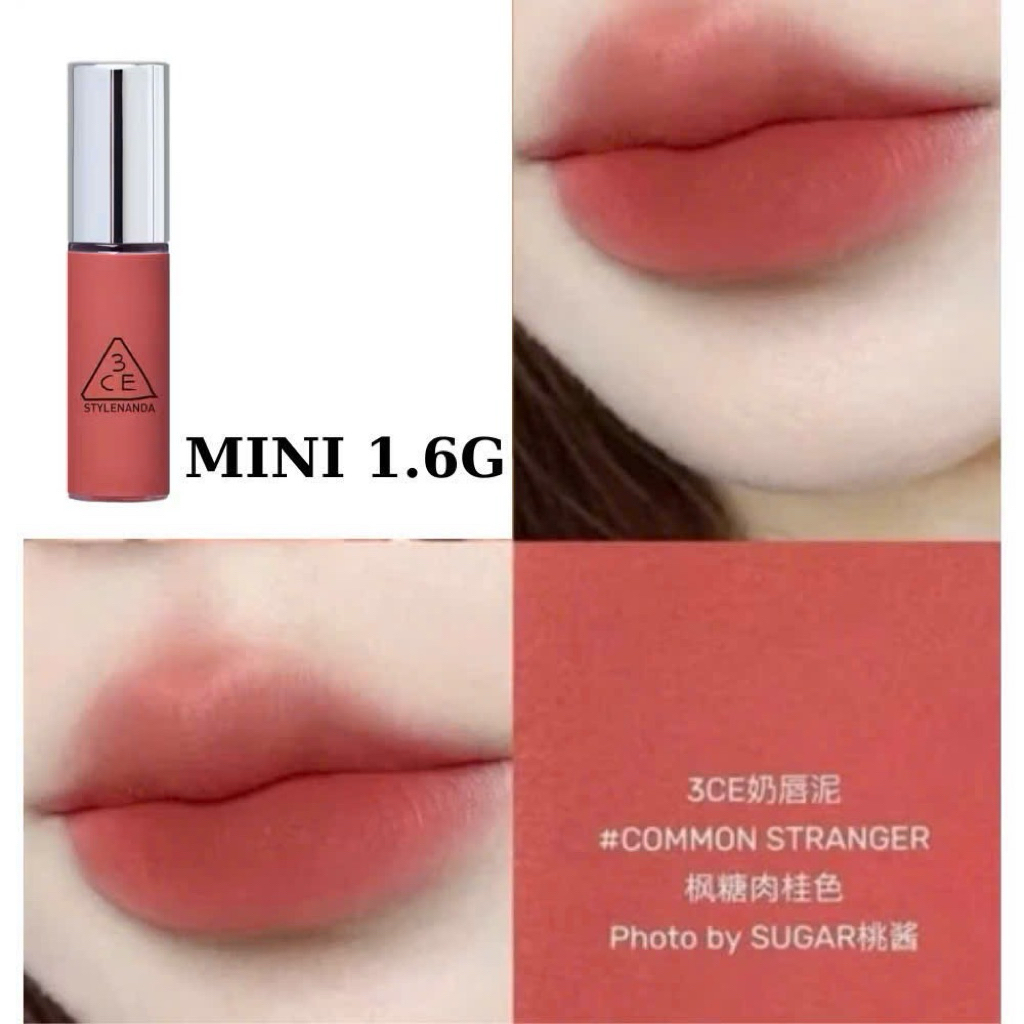 [MINI SIZE] Son Kem Lì 3CE Water Tint Mini Đeo Khẩu Trang Không Lem Hàn Quốc Mini 1,5g