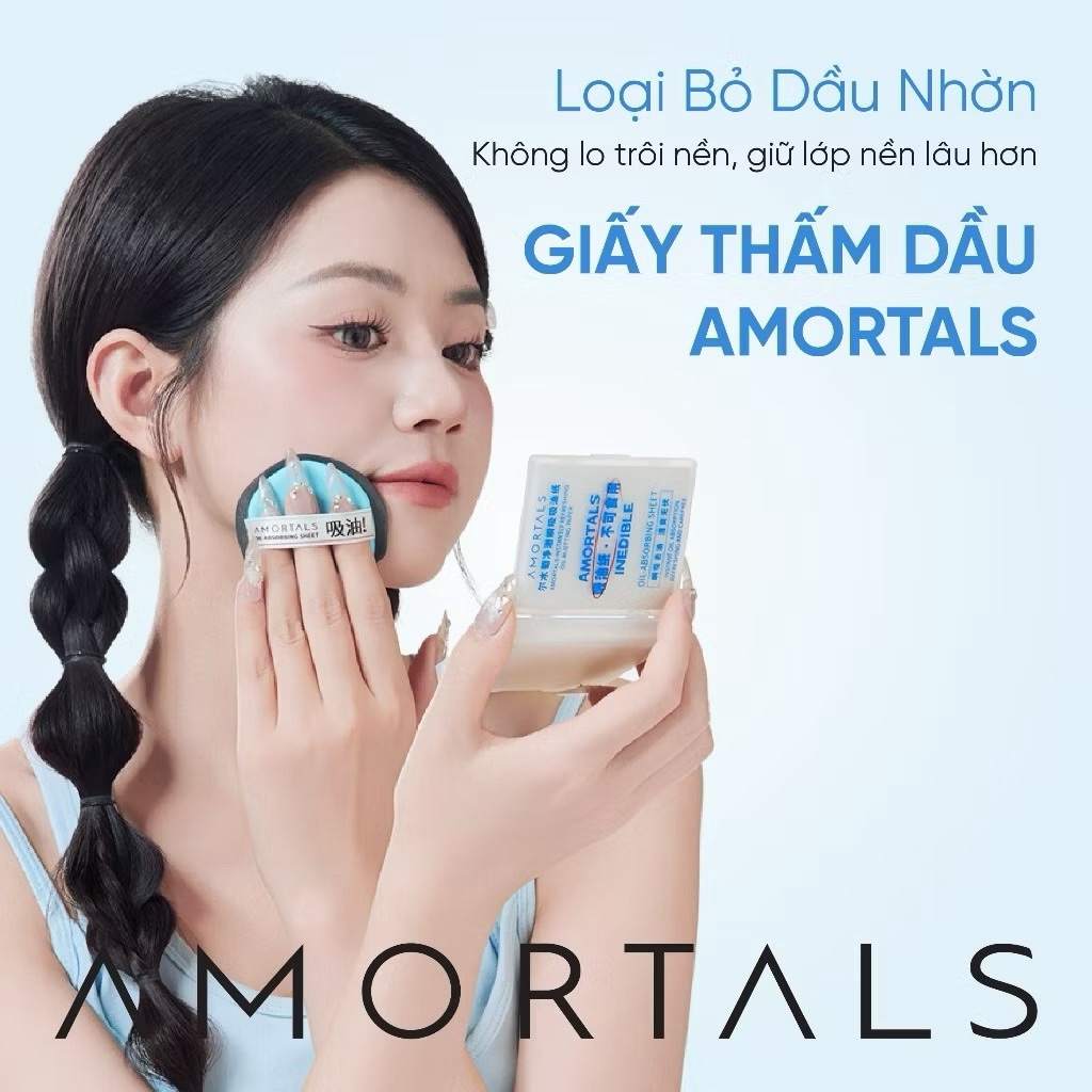 Giấy Thấm Dầu AMORTALS Dạng Bông Mút - Hút Dầu Thừa Nhanh