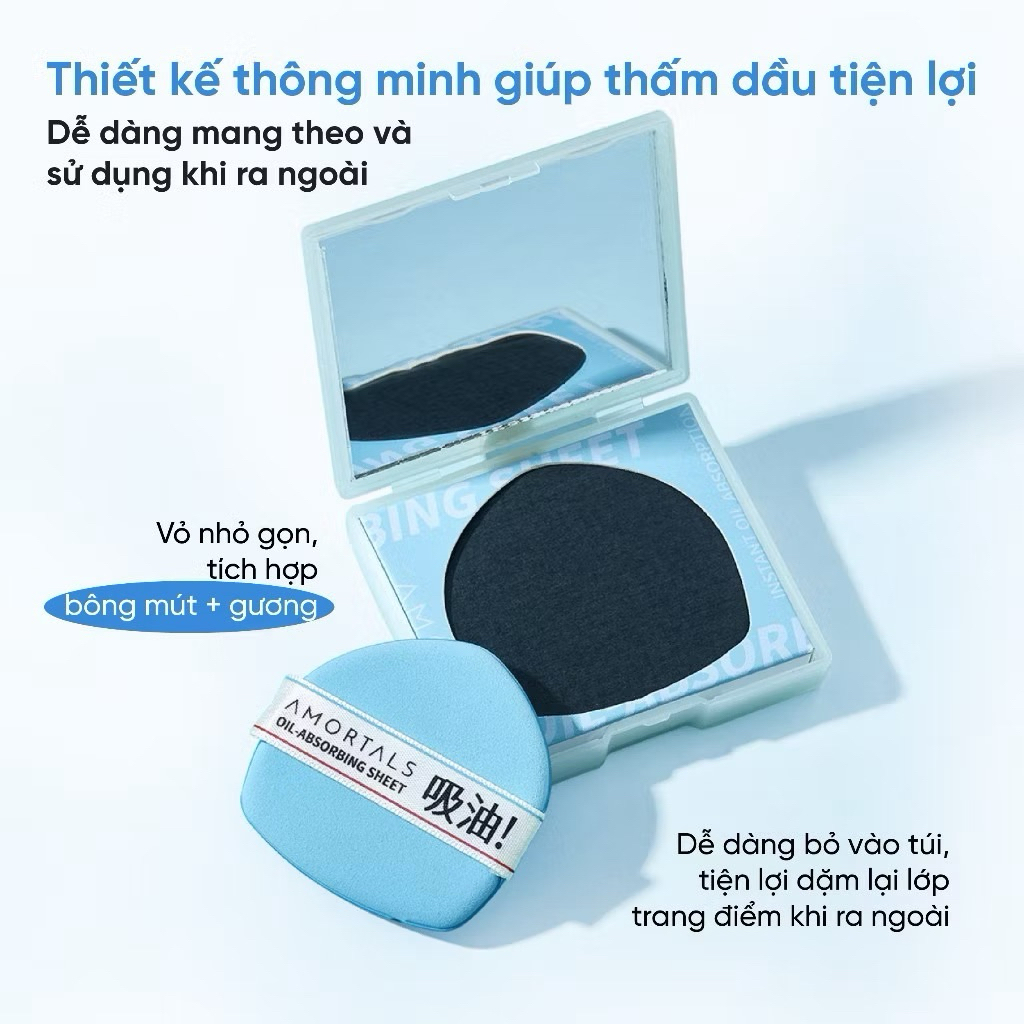 Giấy Thấm Dầu AMORTALS Dạng Bông Mút - Hút Dầu Thừa Nhanh