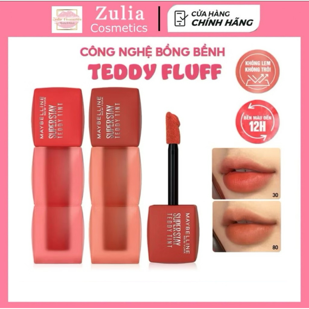 Son Kem Bông Bền Màu Superstay Teddy Tint Maybelline New York 5ml