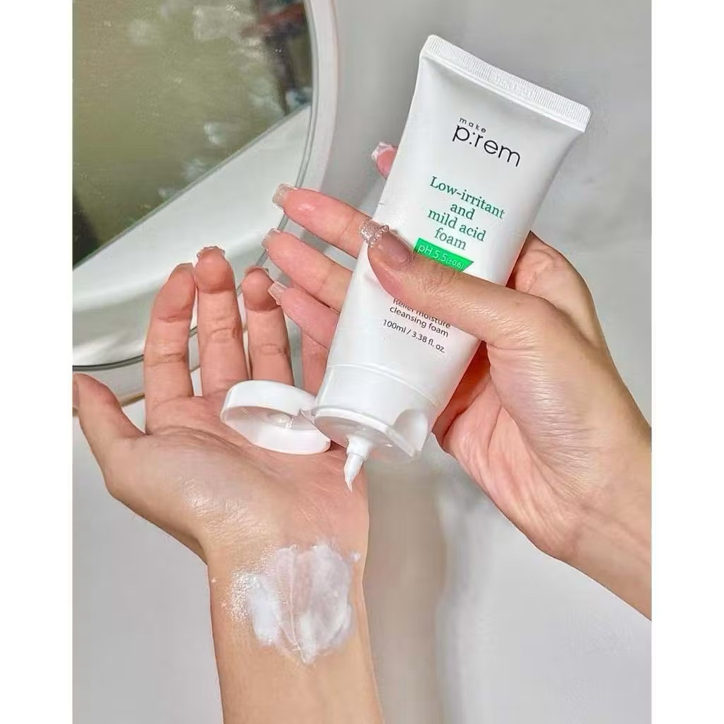 Sữa Rửa Mặt Dạng Sữa Make P:rem Làm Sạch Dịu Nhẹ Dưỡng Ẩm Sạch Sâu An Toàn 100ml