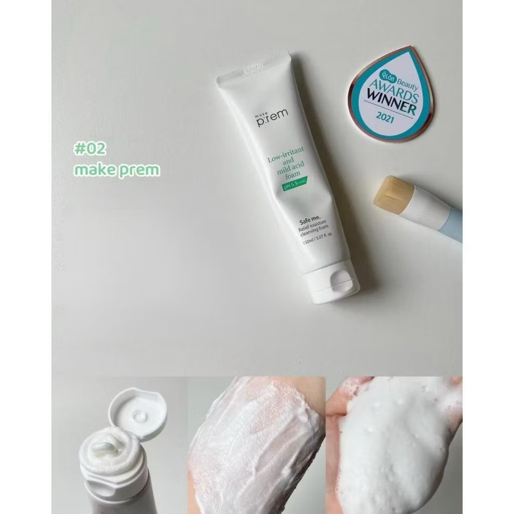 Sữa Rửa Mặt Dạng Sữa Make P:rem Làm Sạch Dịu Nhẹ Dưỡng Ẩm Sạch Sâu An Toàn 100ml