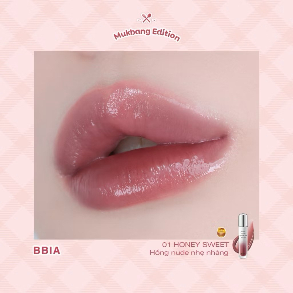 [Mukbang Edition] Son Tint Bóng Bbia Mukbang Water Fit Tint son tint bóng lâu trôi, căng mọng, bền màu Zuliacosmetics