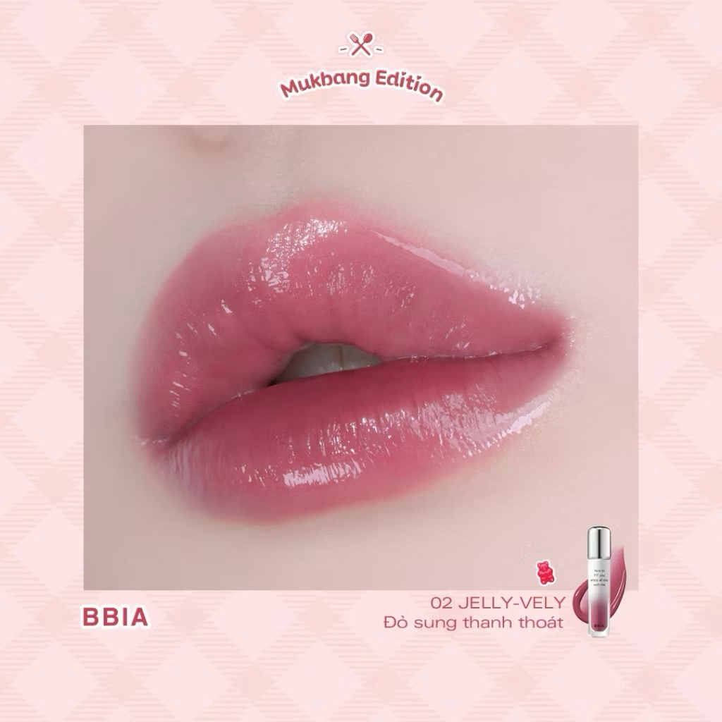 [Mukbang Edition] Son Tint Bóng Bbia Mukbang Water Fit Tint son tint bóng lâu trôi, căng mọng, bền màu Zuliacosmetics