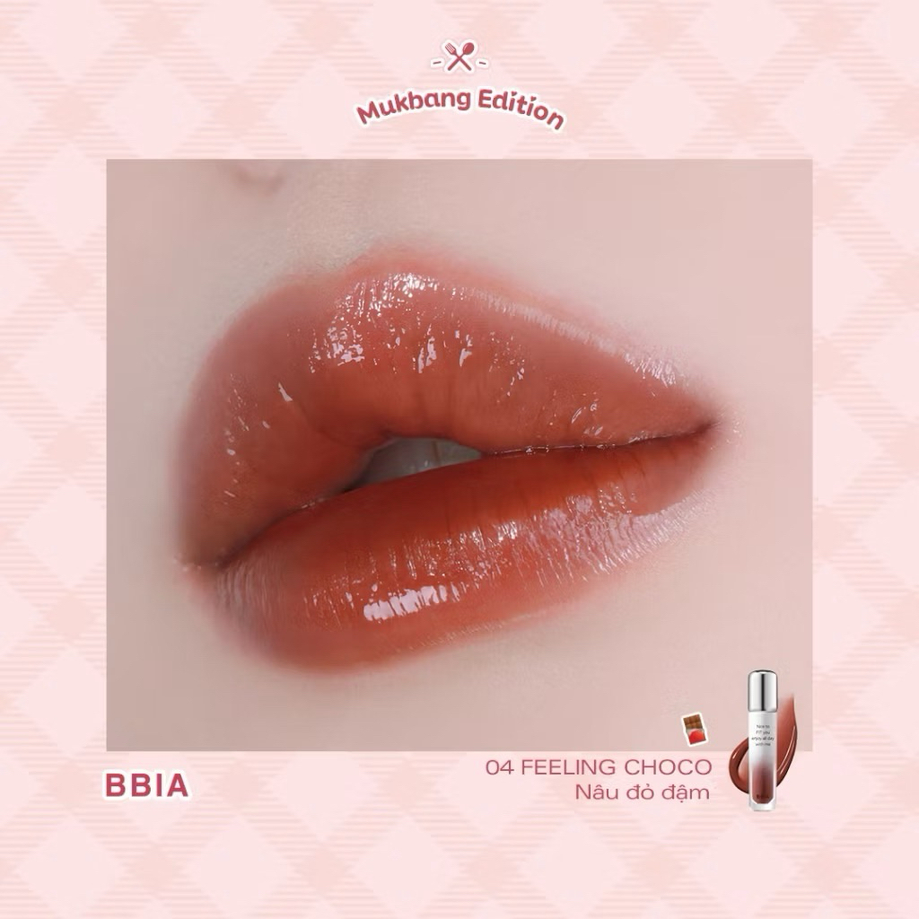 [Mukbang Edition] Son Tint Bóng Bbia Mukbang Water Fit Tint son tint bóng lâu trôi, căng mọng, bền màu Zuliacosmetics