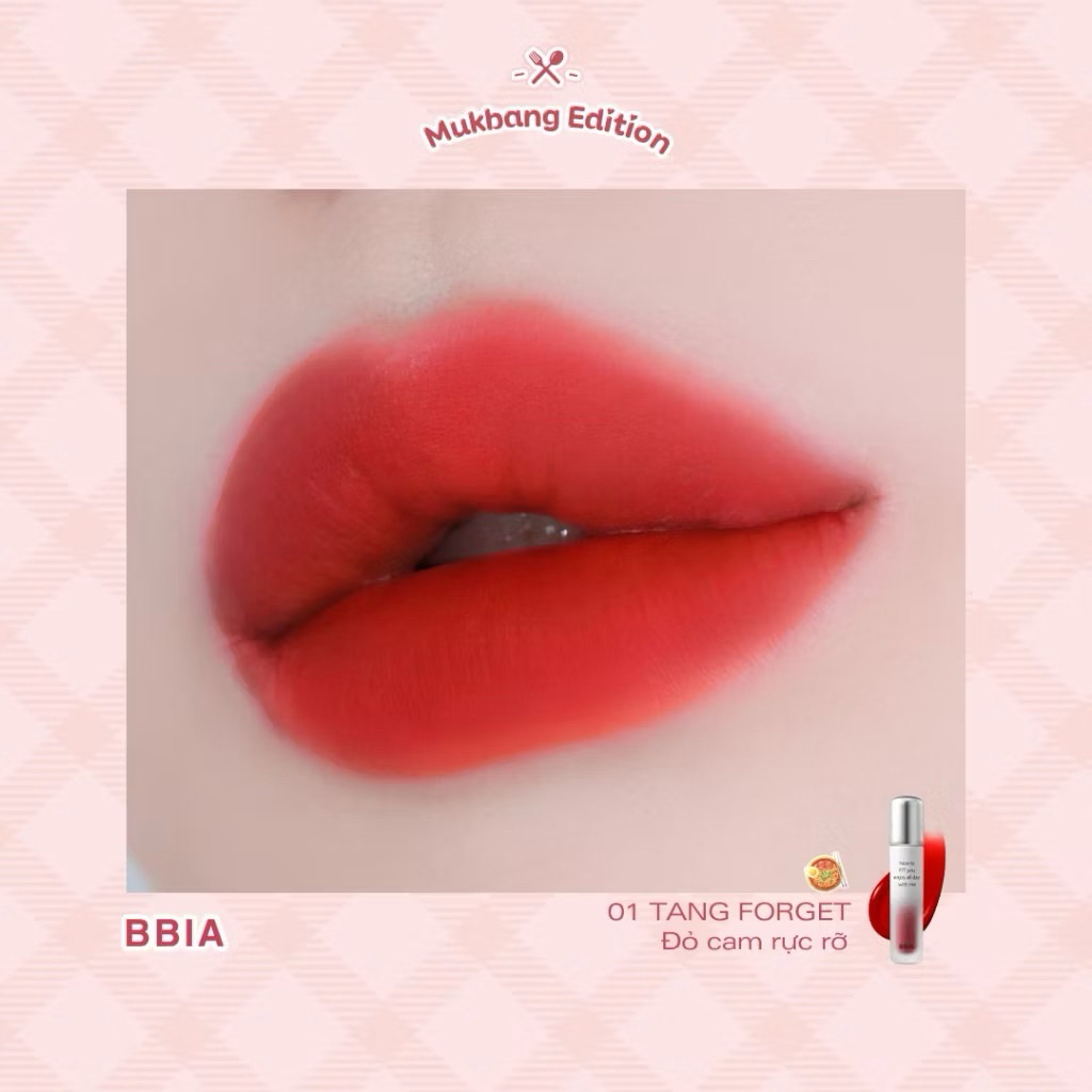[Mukbang Edition] Son Tint Bóng Bbia Mukbang Water Fit Tint son tint bóng lâu trôi, căng mọng, bền màu Zuliacosmetics