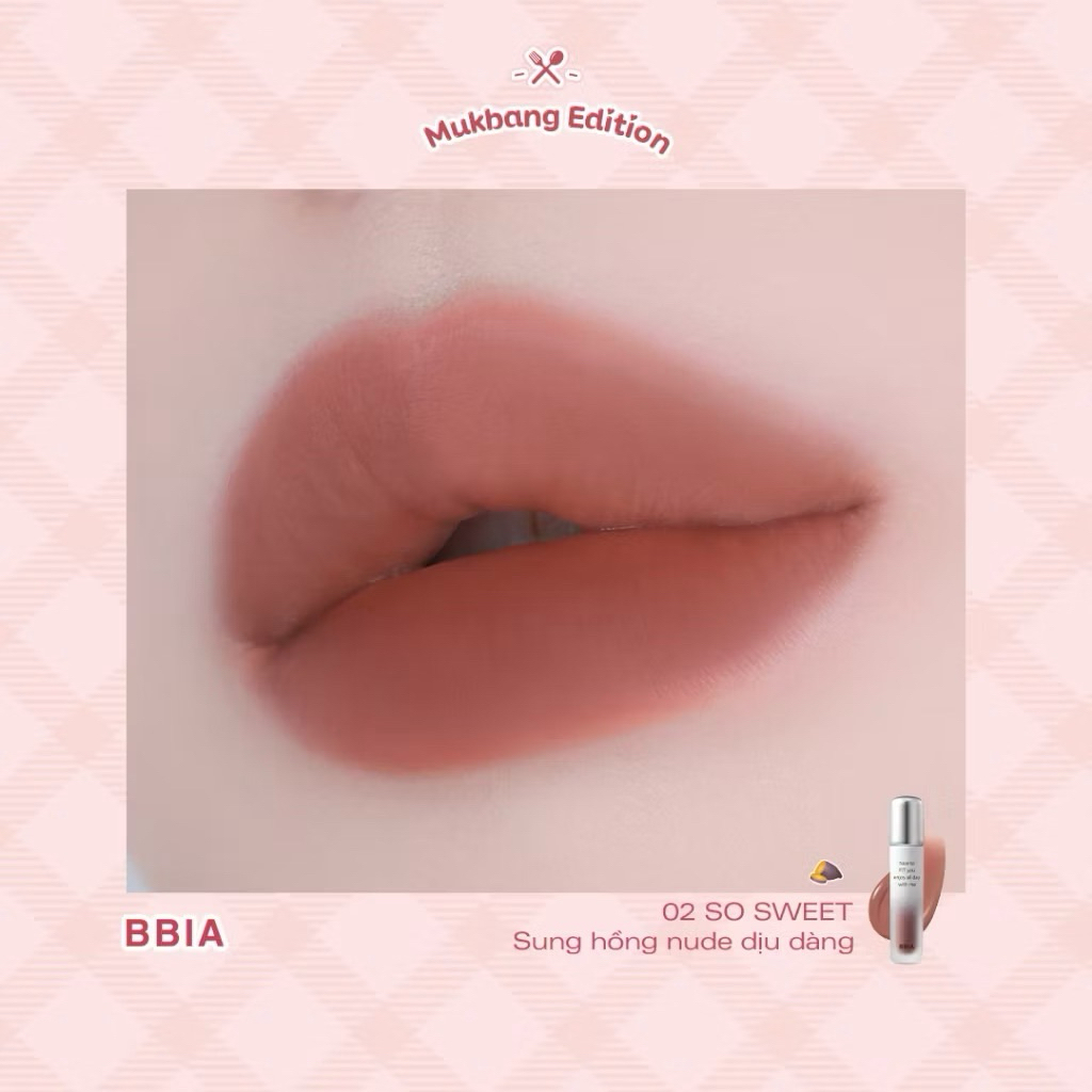 [Mukbang Edition] Son Tint Bóng Bbia Mukbang Water Fit Tint son tint bóng lâu trôi, căng mọng, bền màu Zuliacosmetics