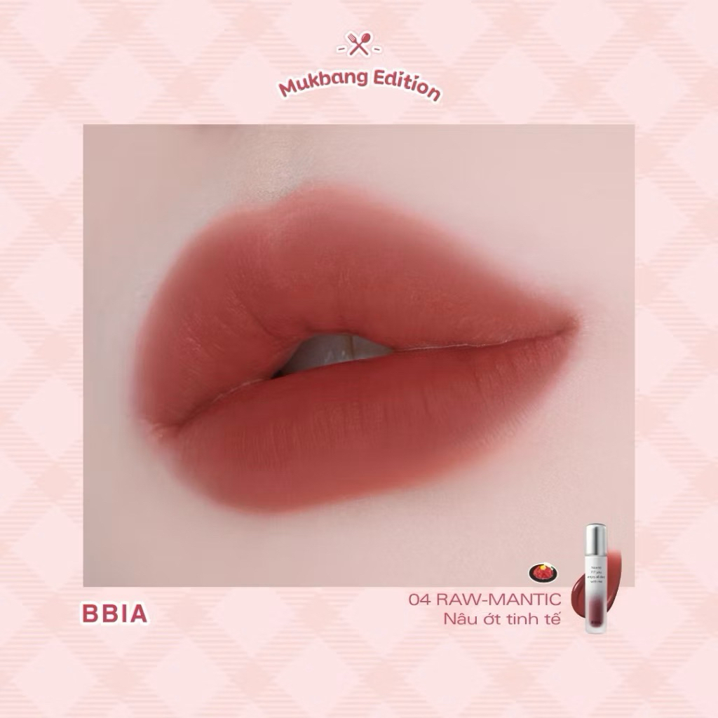 [Mukbang Edition] Son Tint Bóng Bbia Mukbang Water Fit Tint son tint bóng lâu trôi, căng mọng, bền màu Zuliacosmetics