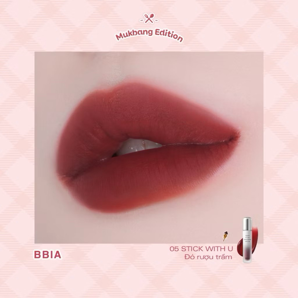 [Mukbang Edition] Son Tint Bóng Bbia Mukbang Water Fit Tint son tint bóng lâu trôi, căng mọng, bền màu Zuliacosmetics