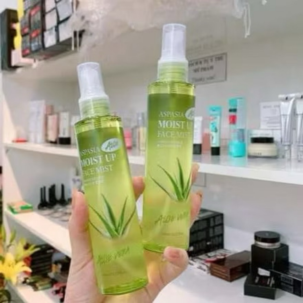 Xịt khoáng Lô Hội Aspasia Moist Up Face Mist Dưỡng Ẩm Căng Bóng Da 150ml Hàn Quốc
