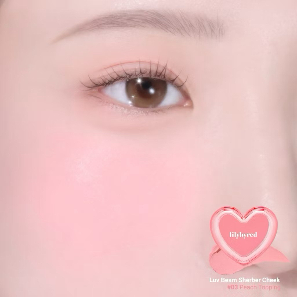Má Kem Xốp Hạt Nhũ Bắt Sáng Lilybyred Luv Beam Sherbet Cheek 3.5g