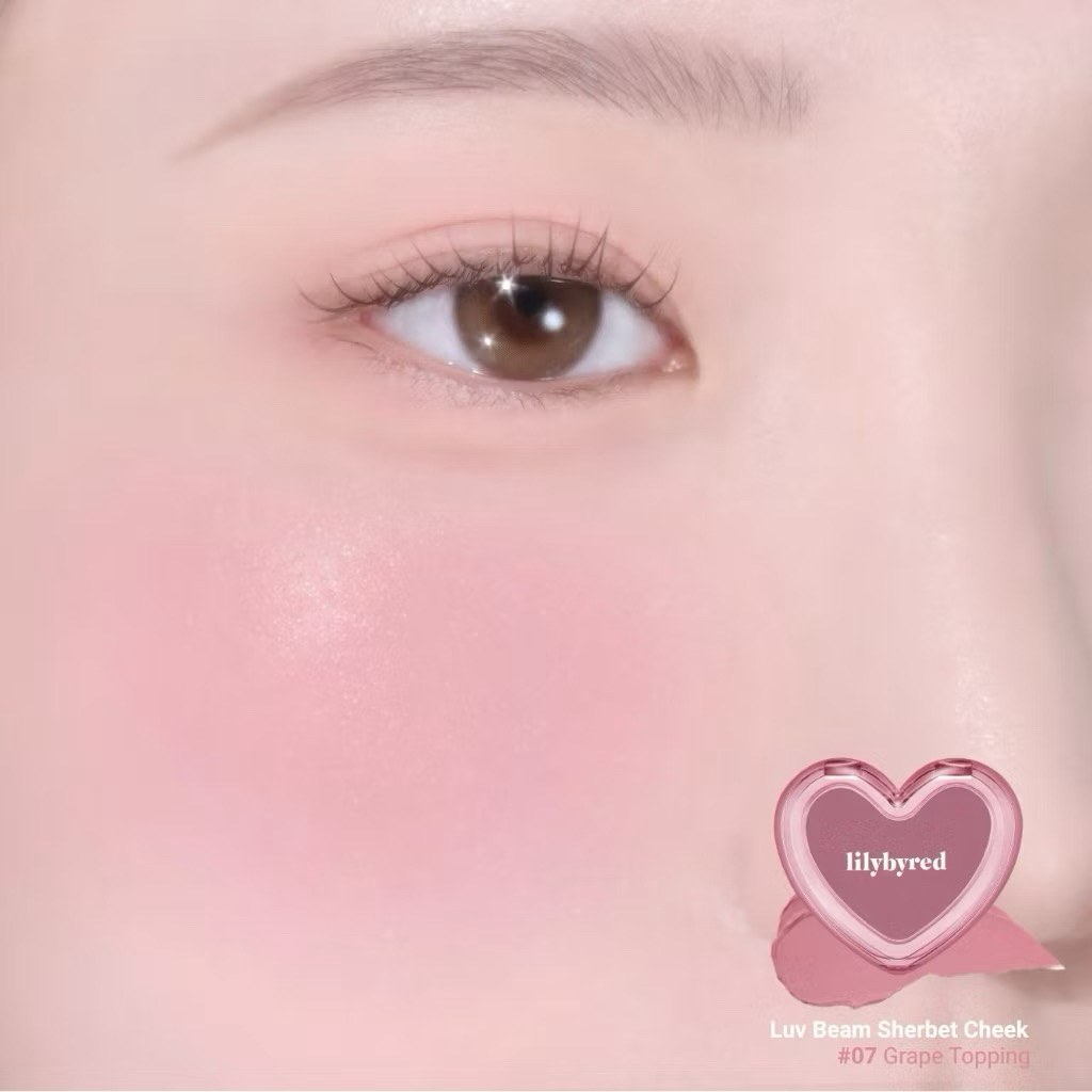 Má Kem Xốp Hạt Nhũ Bắt Sáng Lilybyred Luv Beam Sherbet Cheek 3.5g