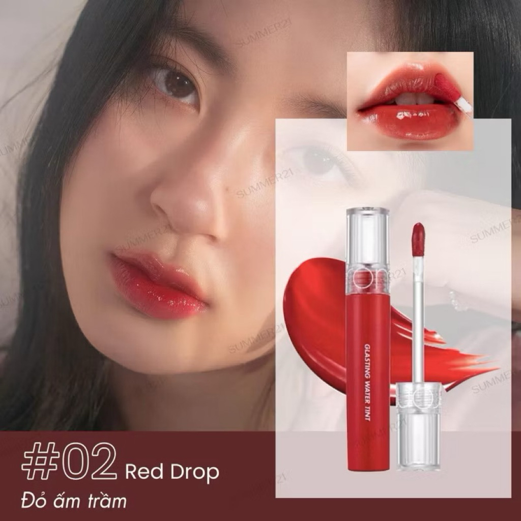 (Màu 1-17) Son Tint Romand Glasting Water Tint 4g Lâu trôi bền màu