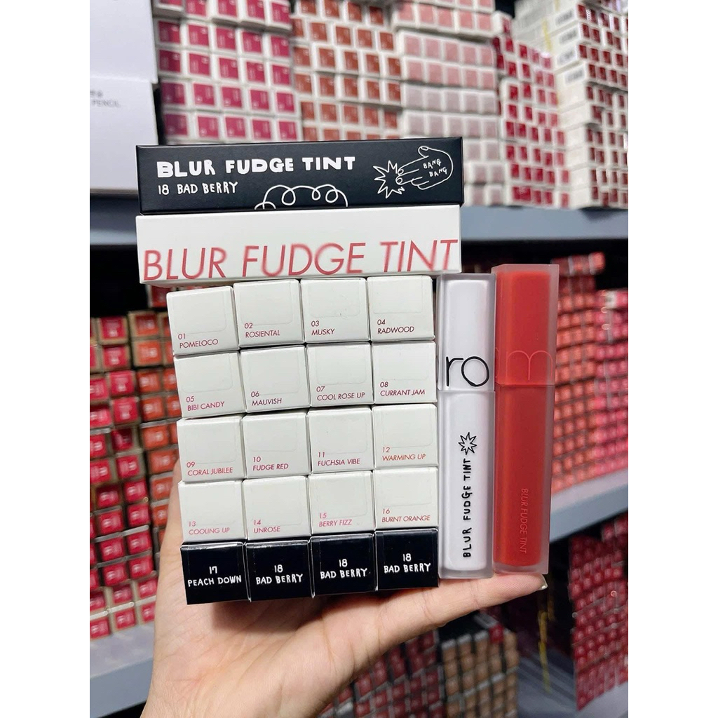 [ FREE SHIP] Son Kem Romand Hàn quốc Blur Fudge Tint Nhung Lỳ