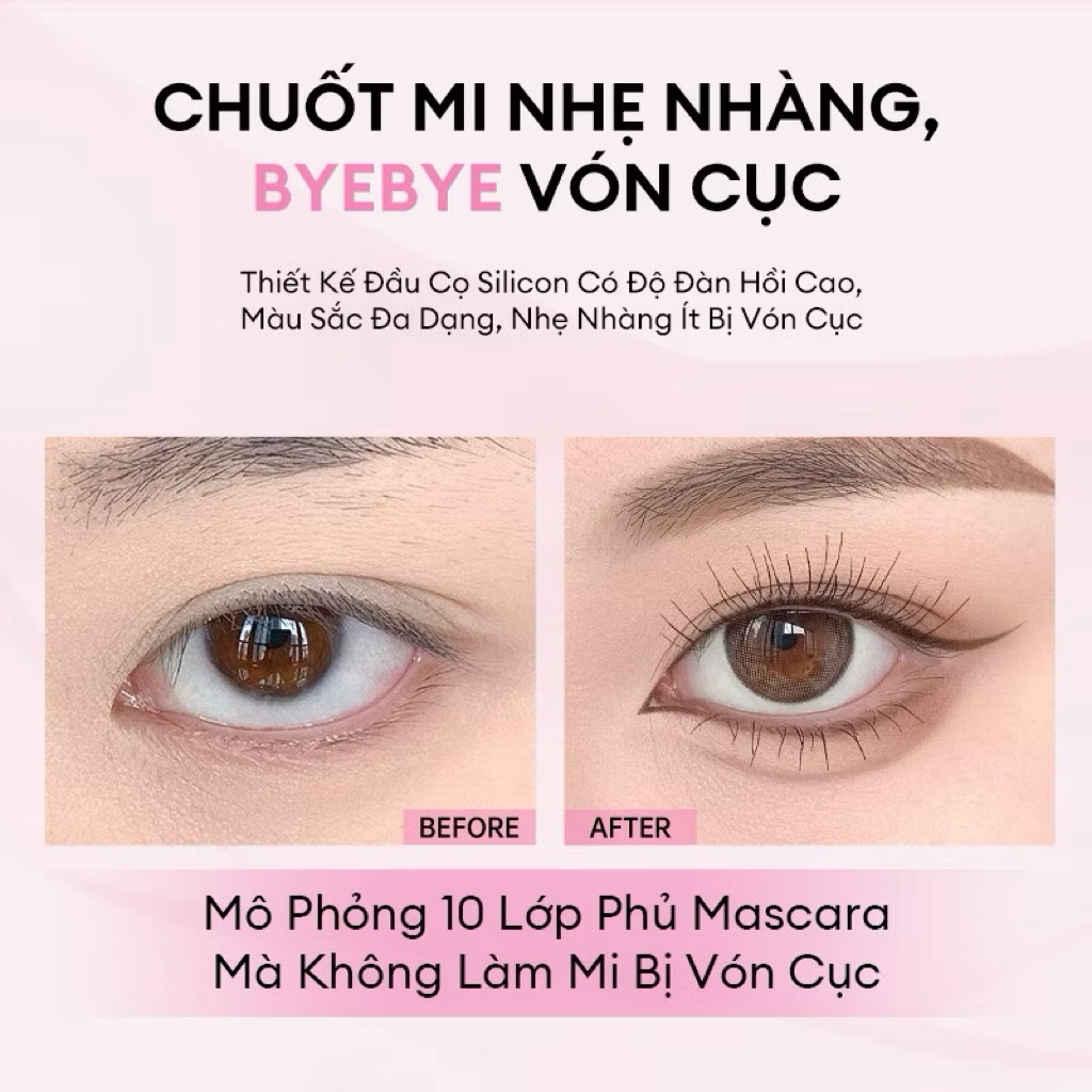 [COLORKEY] Mascara/Chuốt Mi Colorkey Vỏ Đen Chuốt Mi Dài, Tơi Tự Nhiên, 4.5g