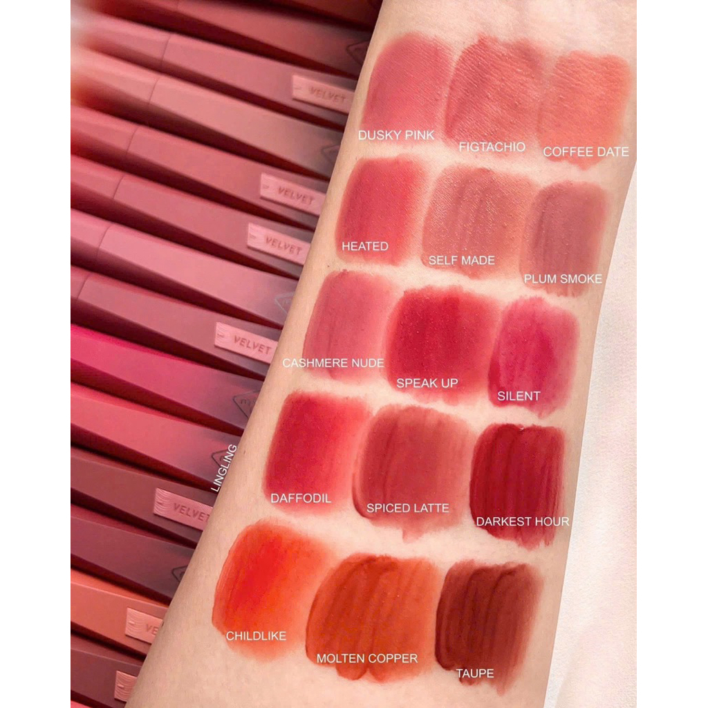Son Kem Lì Nhung Mịn 3CE Velvet Lip Tint Plush (MẪU MỚI 2025)