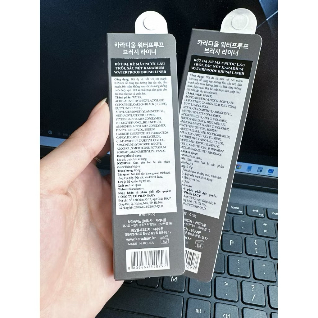 [FREE SHIP] Kẻ mắt Dạ Karadium không lem không trôi