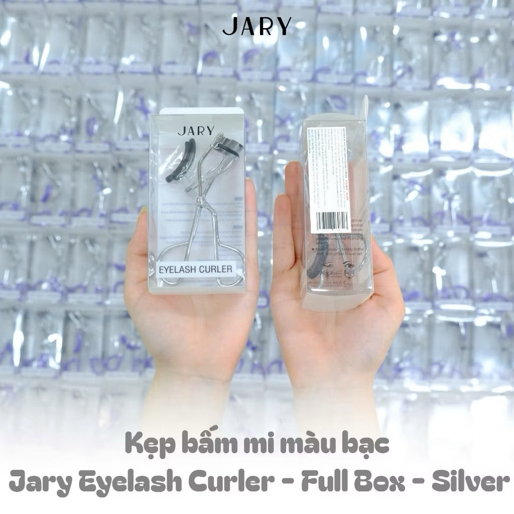 [JARY] Kẹp bấm mi Jary Eyelash Curler Fullbox màu bạc bấm mi lò xo giúp cong mi tự nhiên (